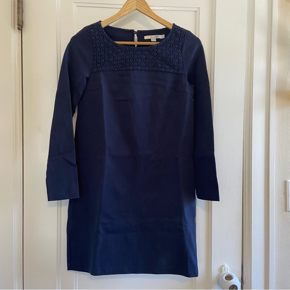 Boden Crochet detail shift dress